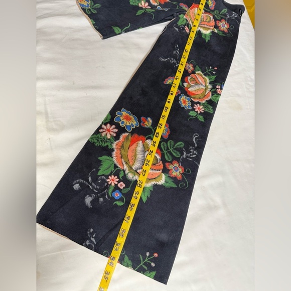 DOR DOR COUTURE Dark gray with floral print Mini shift Dress size S - Picture 13 of 13